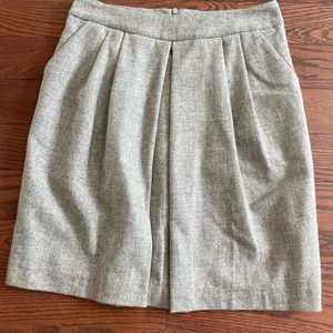 Wool mini skirt